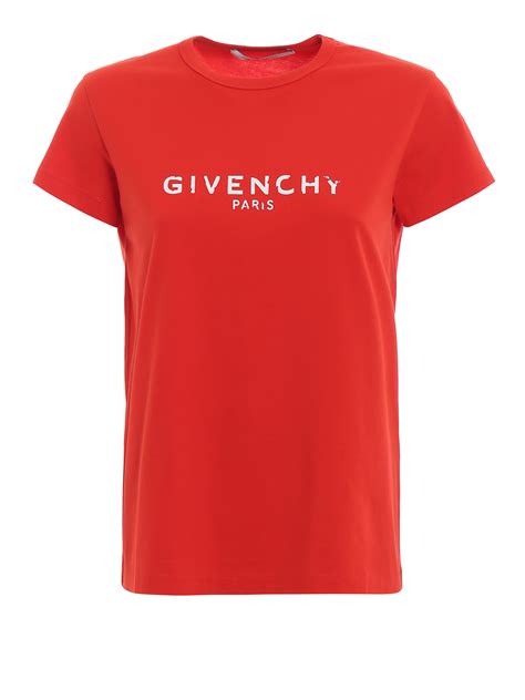 red givenchy t shirt style women|Givenchy cropped t shirt.